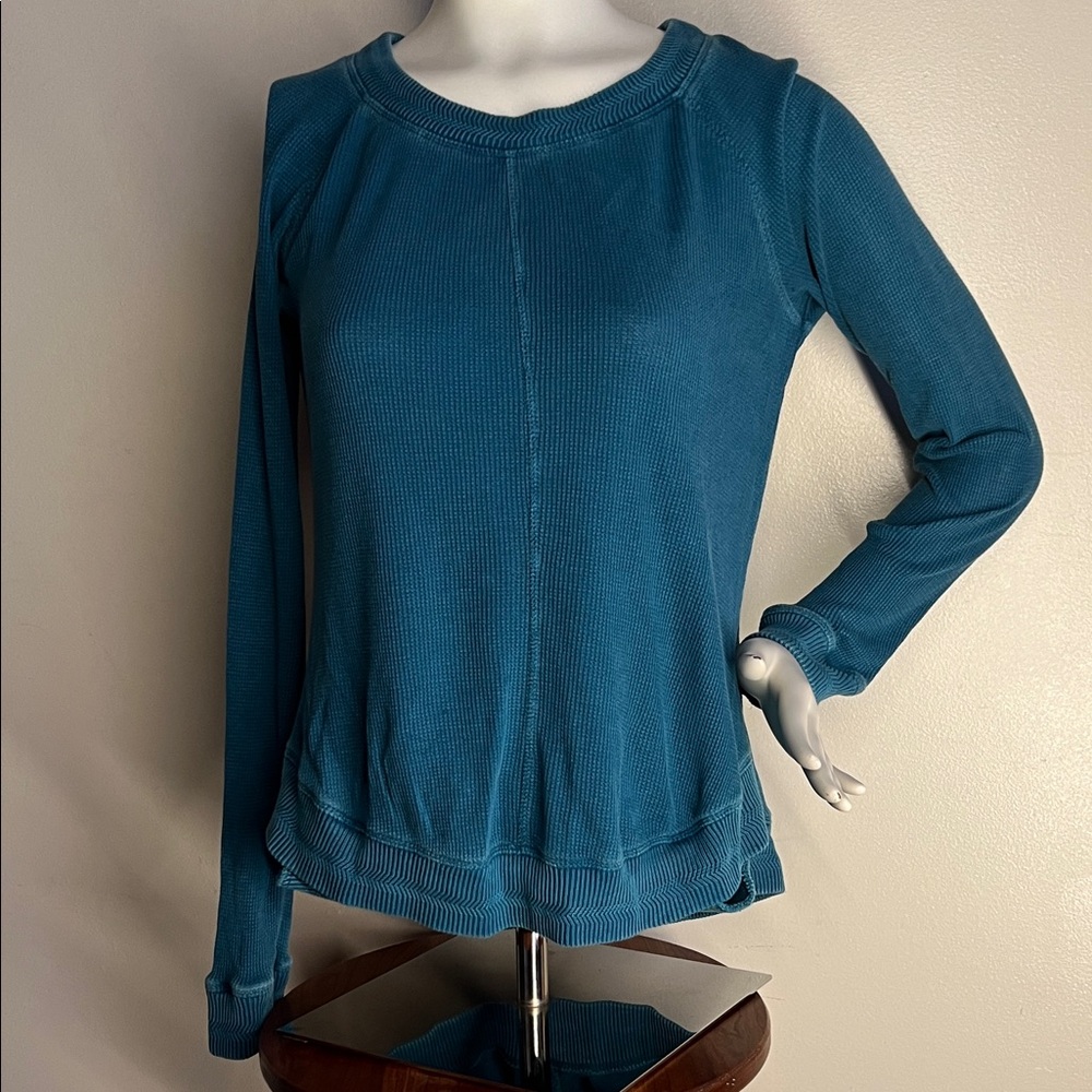 Soft Surroundings Teal Long Sleeve Top